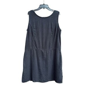 Christopher & Banks Black Linen Blend Sleeveless Skort  Dress